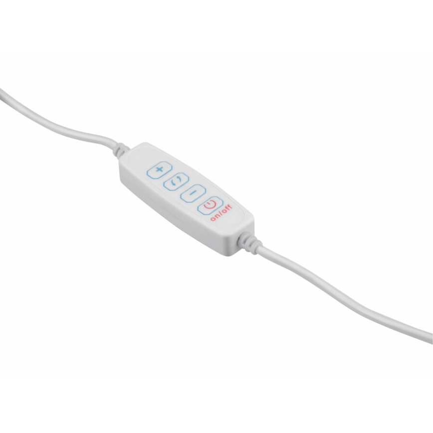 Extol - Lampada da tavolo LED dimmerabile con una lente d'ingrandimento LED/8W/5V 2900/4500/7500K bianco