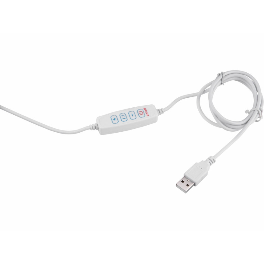 Extol - Lampada da tavolo LED dimmerabile con una lente d'ingrandimento LED/8W/5V 2900/4500/7500K bianco