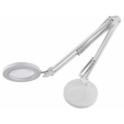 Extol - Lampada da tavolo LED dimmerabile con una lente d'ingrandimento LED/8W/5V 2900/4500/7500K bianco
