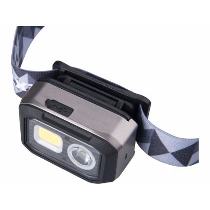 Extol - Lampada frontale a LED con sensore LED/1000 mAh/3,7V/3xAAA IPX4