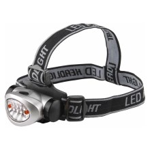 Extol - Lampada frontale a LED LED/3xAAA nero/argento