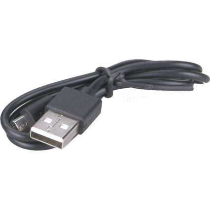 Extol - Lampada frontale ricaricabile LED con sensore e luce rossa LED/3W/1200 mAh/3,7V arancione/nero