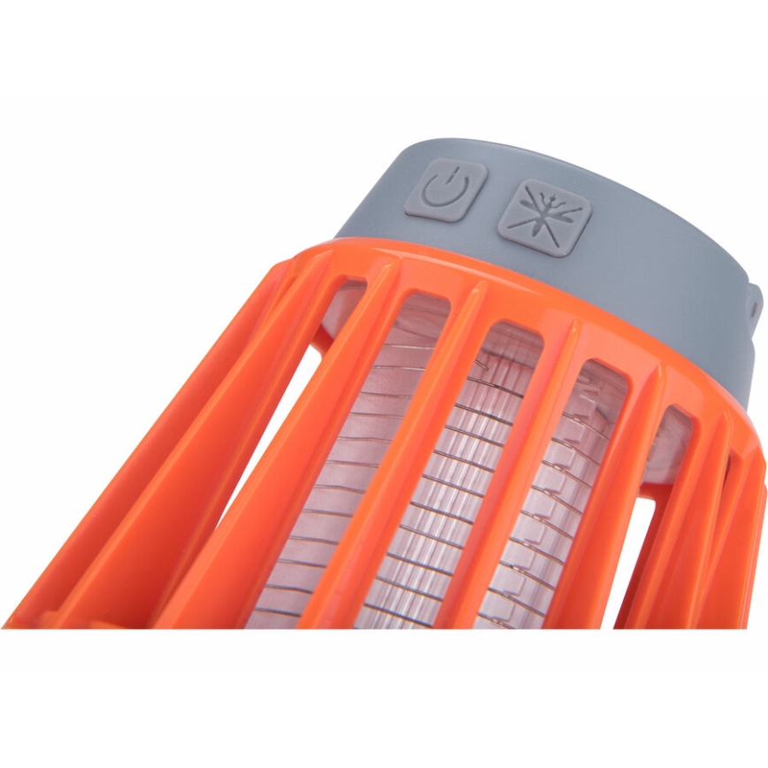 Extol - Lampada portatile a LED con trappola per insetti LED/3W/2000 mAh/3,7V IPX6