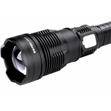 Extol - LED Torcia elettrica ricaricabile dimmerabile con power bank LED/60W/10000 mAh 8000 lm IPX4 nero