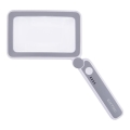 Extol - Lente d'ingrandimento pieghevole ricaricabile con luce LED dimmerabile / 650 mAh / bianco/grigio