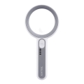 Extol - Lente d'ingrandimento ricaricabile a LED dimmerabile/650 mAh bianca/grigia