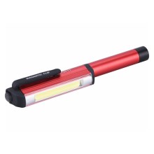 Extol - Matita LED con luce LED/3W/3xAAA rossa/nera