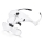 Extol - Occhiali ricaricabili con lente d'ingrandimento e illuminazione LED/300 mAh