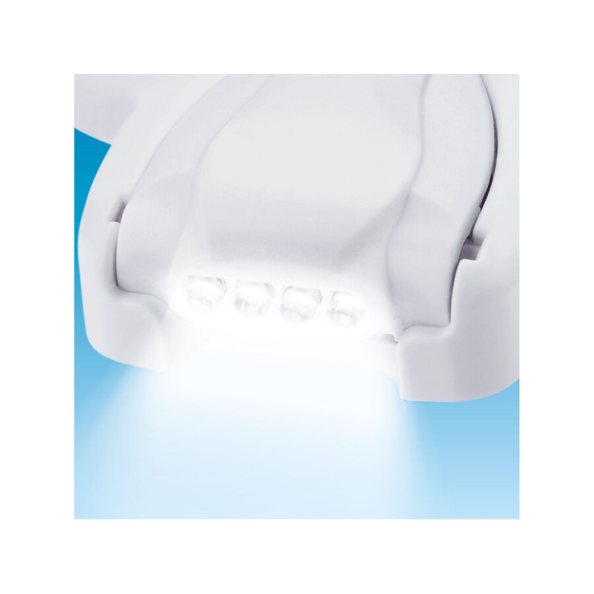 Extol - Occhiali ricaricabili con lente d'ingrandimento e illuminazione LED/300 mAh