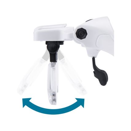 Extol - Occhiali ricaricabili con lente d'ingrandimento e illuminazione LED/300 mAh