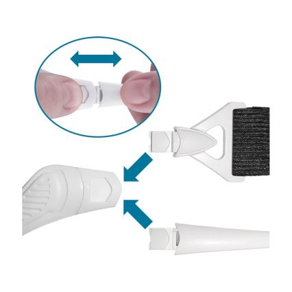 Extol - Occhiali ricaricabili con lente d'ingrandimento e illuminazione LED/300 mAh