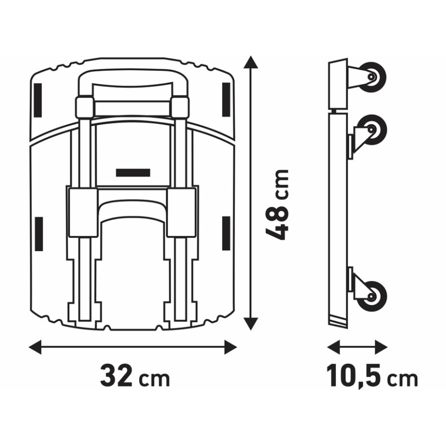 Extol Premium - Carrello pieghevole