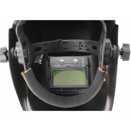 Extol Premium - Casco auto oscurante per saldatura nero