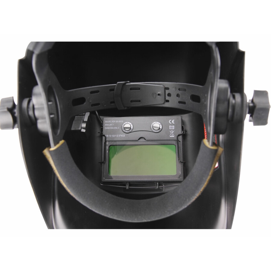 Extol Premium - Casco auto oscurante per saldatura nero