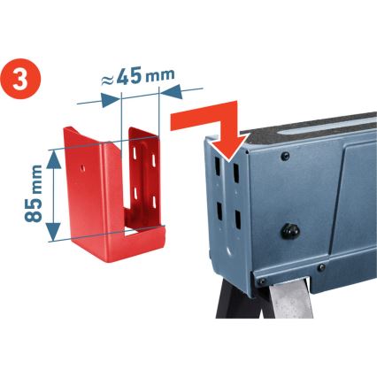 Extol Premium - Cavalletto da cantiere pieghevole