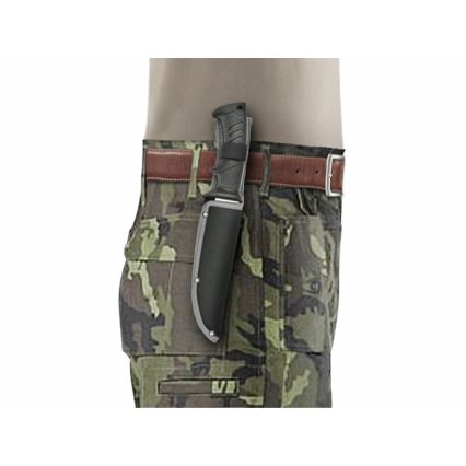 Extol Premium - Coltello da caccia nero/acciaio inossidabile 14,5 cm