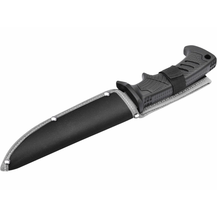 Extol Premium - Coltello da caccia nero/acciaio inossidabile 14,5 cm