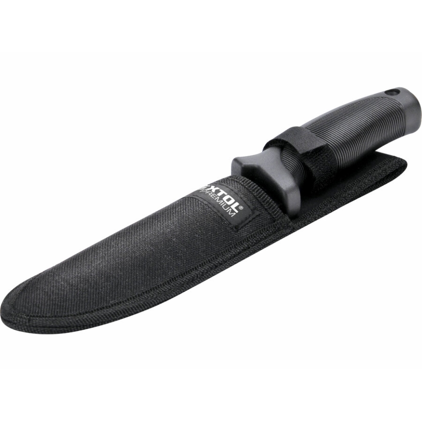 Extol Premium - Coltello da caccia nero/acciaio inossidabile 15 cm
