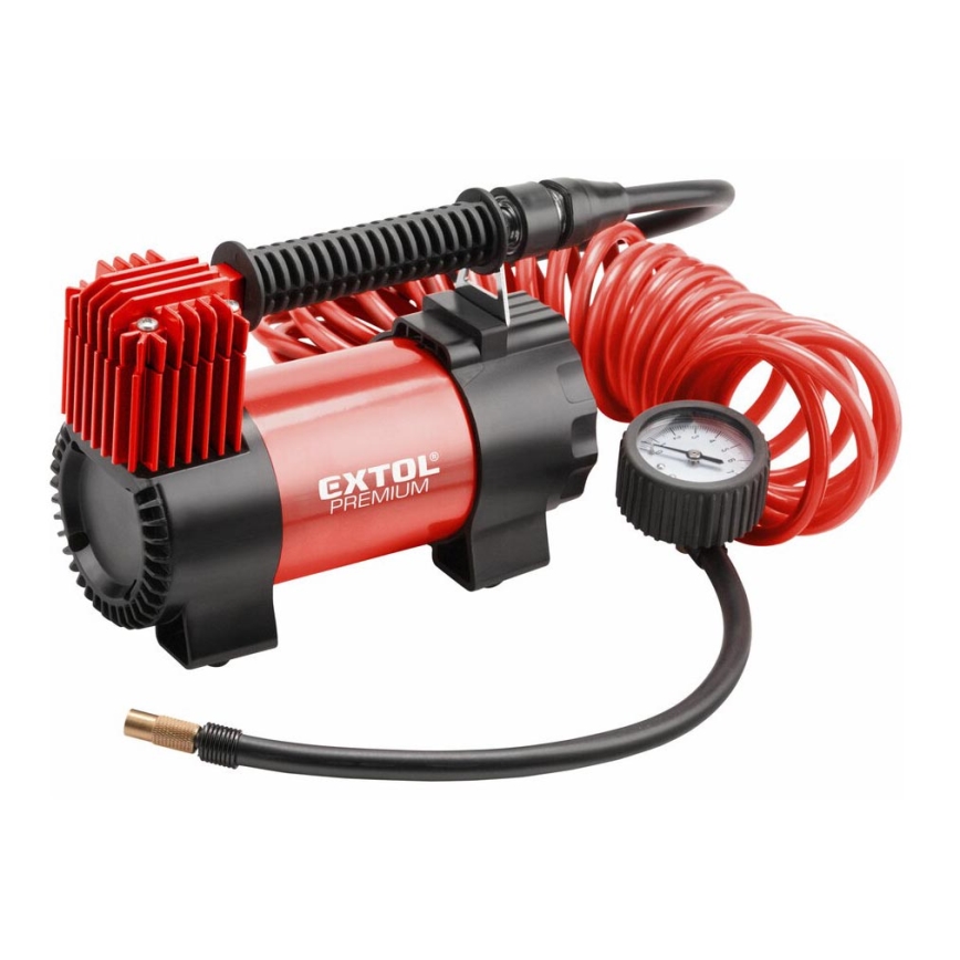 Extol Premium - Compressore per auto 12V con borsa e accessori