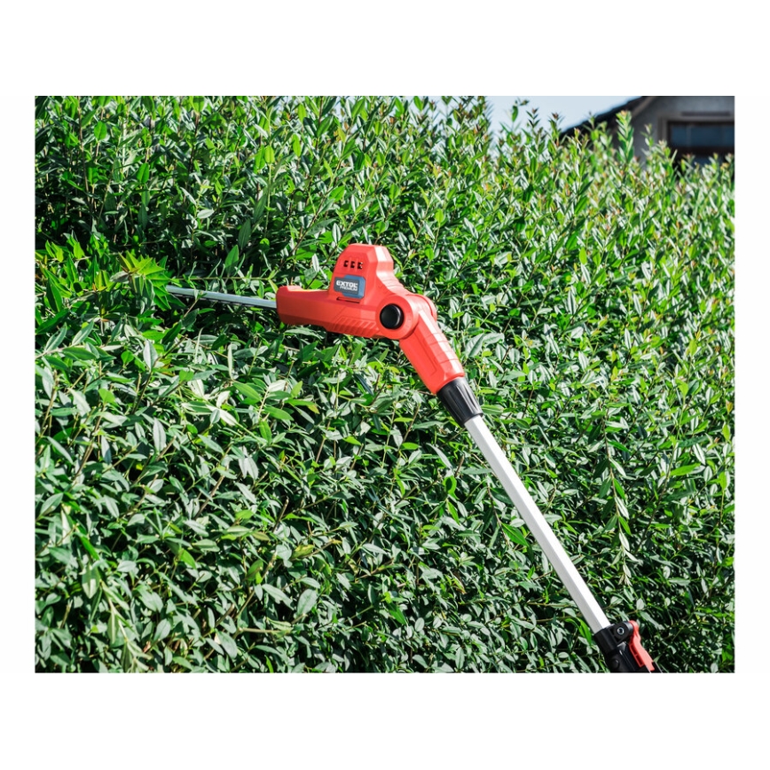 Extol Premium - Forbici telescopiche a batteria per siepi 20V