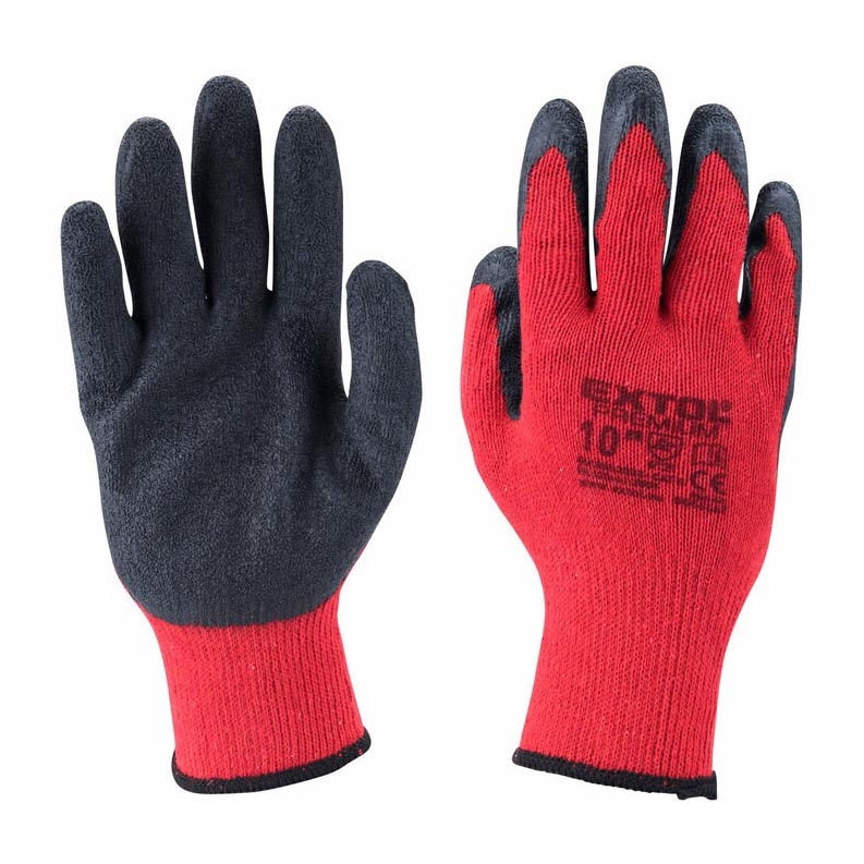 Extol Premium - Guanti da lavoro taglia 10 rosso/grigio