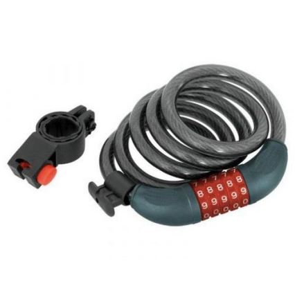 Extol Premium - Lucchetto per bicicletta con cavo 12x1200 mm e codice a 5 cifre