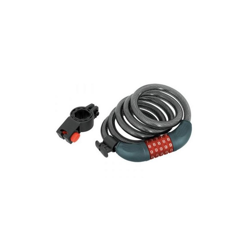 Extol Premium - Lucchetto per bicicletta con cavo 12x1200 mm e codice a 5 cifre