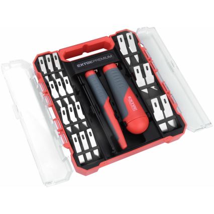 Extol Premium - Set di coltelli da intaglio con pinzette 21 pz.