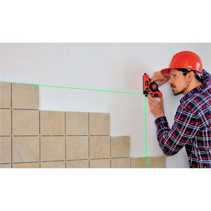 Extol Premium - Squadra laser 90° con modulo a ventosa elettrico 5V/1000 mAh