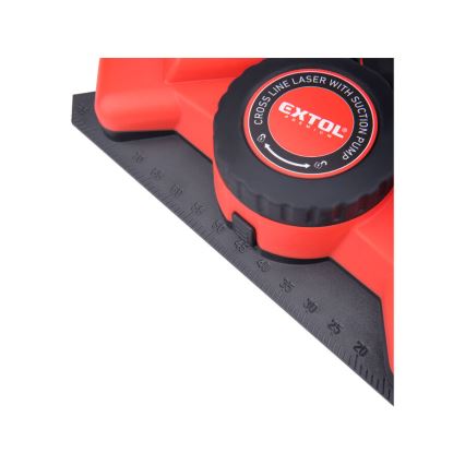 Extol Premium - Squadra laser 90° con modulo a ventosa elettrico 5V/1000 mAh