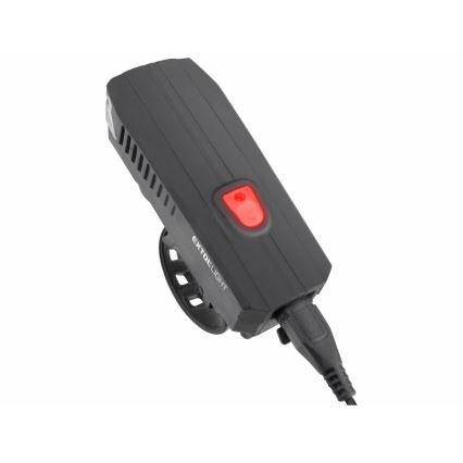 Extol - Torcia LED ricaricabile con clacson da bici LED/5W/1200 mAh/3,7V IPX4