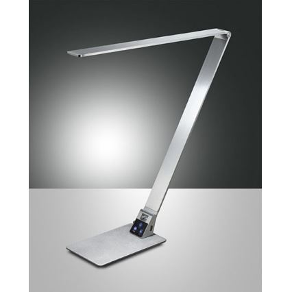 Fabas 3265/30/212 - Lampada da tavolo LED dimmerabile WASP 1xLED/12W/230V cromo opaco