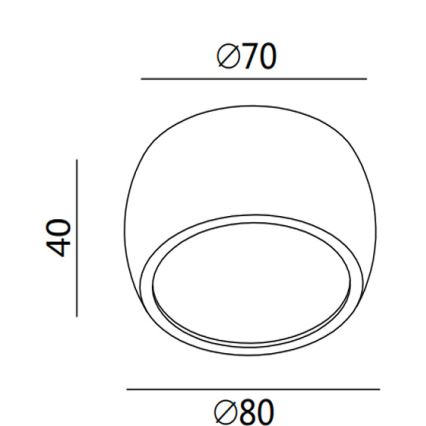 Fabas 3428/71/102 - Faretto LED VASTO LED/7W/230V