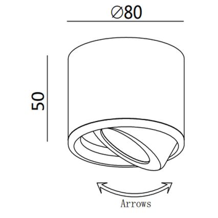 Fabas 3430/71/102 - Faretto LED ANZIO LED/6W/230V