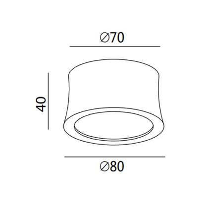 Fabas 3440/71/102 - Faretto LED PONZA/7W/230V