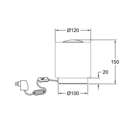 Fabas Luce 3257-30-178 - Lampada da tavolo dimmerabile LED SIMI LED/8W/230V cromo opaco