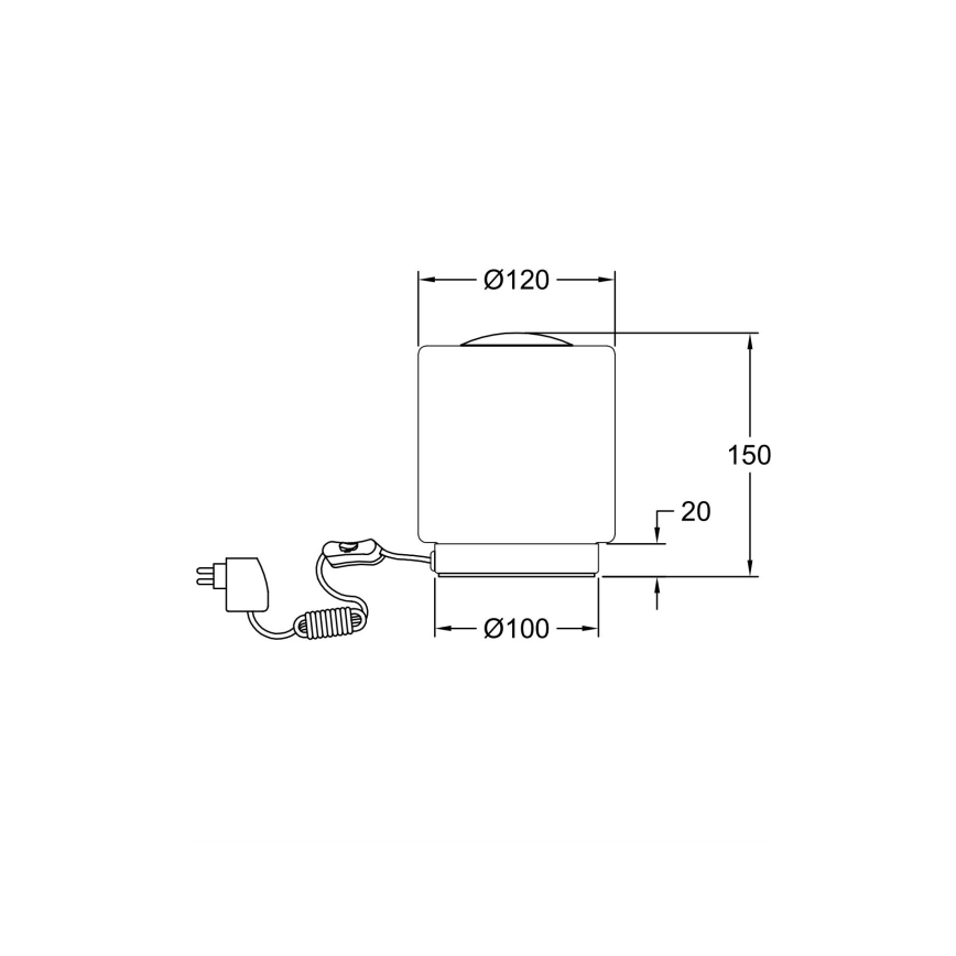 Fabas Luce 3257-30-178 - Lampada da tavolo dimmerabile LED SIMI LED/8W/230V cromo opaco
