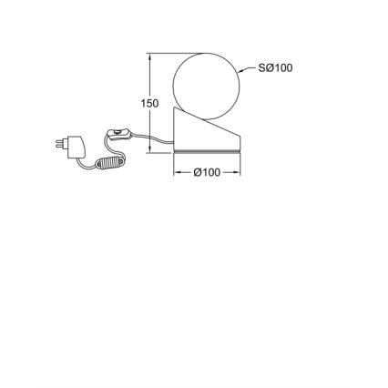 Fabas Luce 3360-30-102 - LED Lampada da tavolo dimmerabile con funzione Touch GRAVITY LED/5W/230V bianco