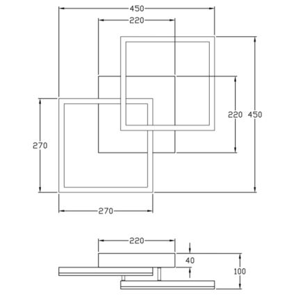 Fabas Luce 3394-22-102 - Plafoniera LED dimmerabile BARD LED/39W/230V 3000K bianco