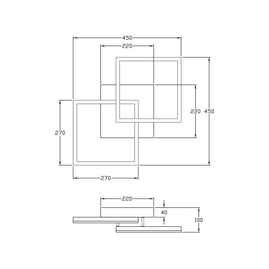 Fabas Luce 3394-29-102 - Plafoniera LED dimmerabile BARD LED/39W/230V 4000K bianco