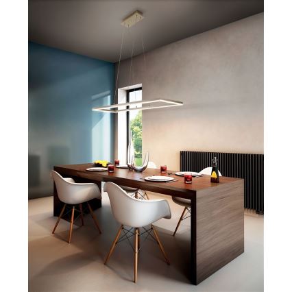 Fabas Luce 3394-45-225 - Lampadario a sospensione con filo LED dimmerabile BARD LED/52W/230V 3000K oro