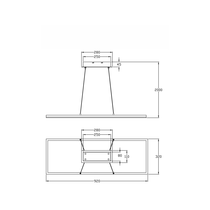 Fabas Luce 3394-45-282 - Lampadario a sospensione con filo LED dimmerabile BARD LED/52W/230V 3000K antracite