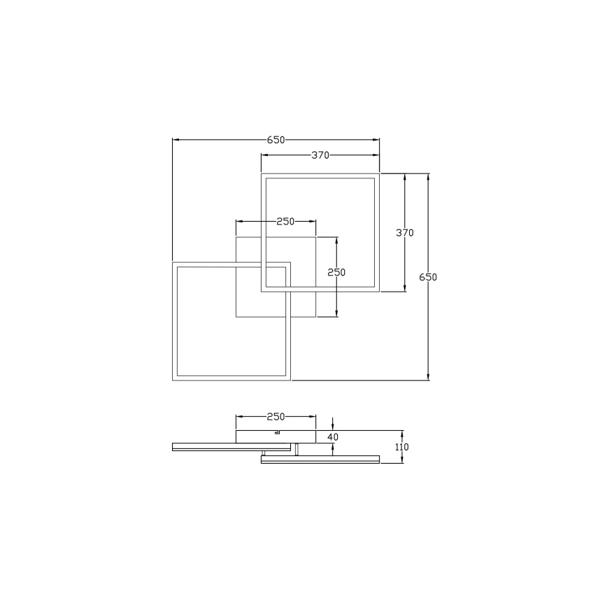 Fabas Luce 3394-65-225 - Plafoniera LED dimmerabile BARD LED/52W/230V 3000K oro