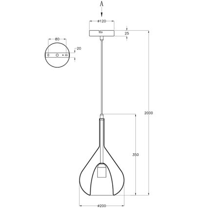 Fabas Luce 3481-40-125 - Lampadario a sospensione con filo LILA 1xE27/40W/230V oro