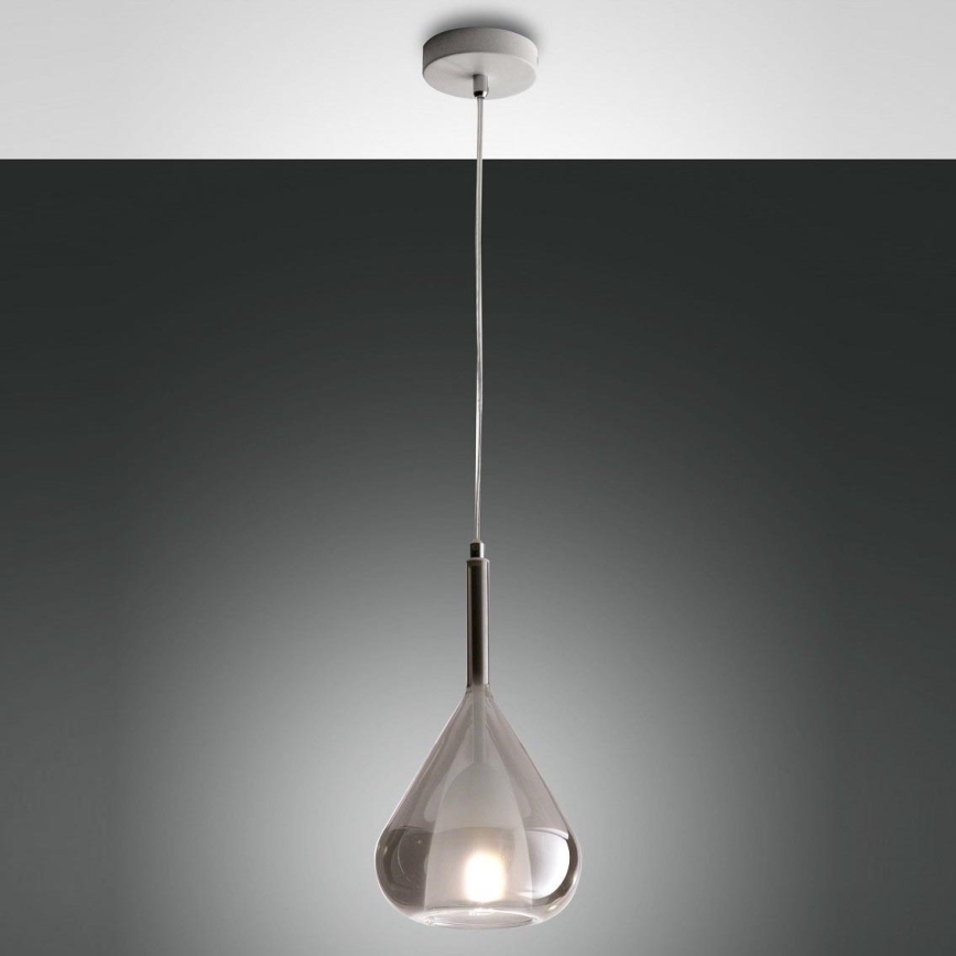 Fabas Luce 3481-40-126 - Lampadario a sospensione con filo LILA 1xE27/40W/230V grigio