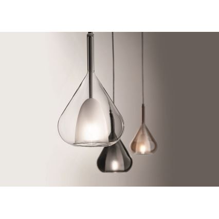 Fabas Luce 3481-40-126 - Lampadario a sospensione con filo LILA 1xE27/40W/230V grigio