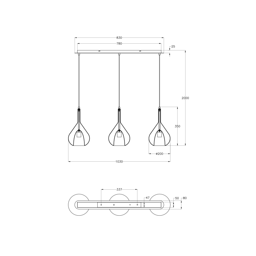 Fabas Luce 3481-48-297 - Lampadario a sospensione con filo LILA 3xE27/40W/230V limpido/oro/grigio