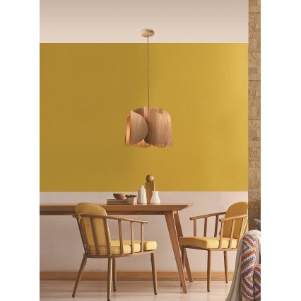 Fabas Luce 3672-40-132 - Lampadario a sospensione con filo PEVERO 1xE27/40W/230V legno