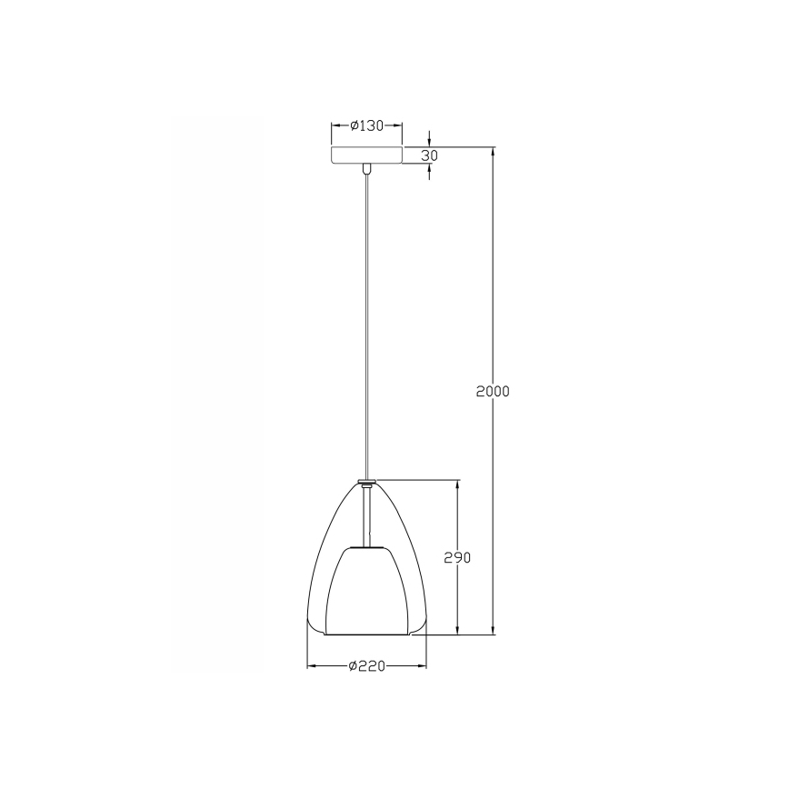 Fabas Luce 3673-40-125 - Lampadario a sospensione con filo BRITTON 1xE27/40W/230V oro