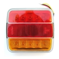 Fanale posteriore multifunzione a LED MULTI LED/1,2W/12V IP65 rosso/arancione